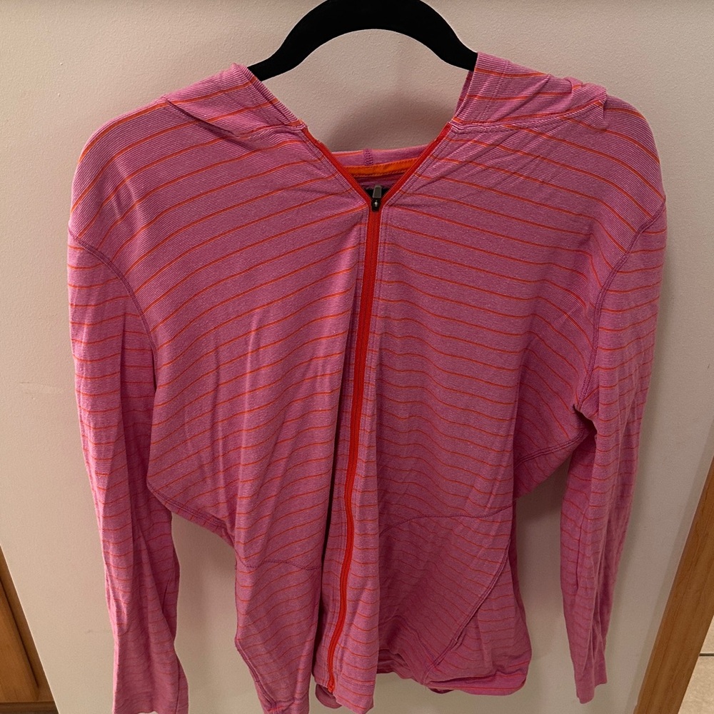 Eddie Bauer Pink and Orange Zip-Up Hoodie